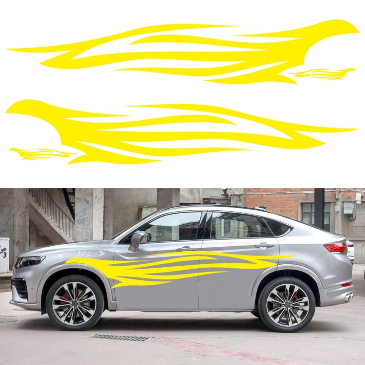 2 PCS/Set D-926 Fire Totem Pattern Car Modified Decorative Sticker