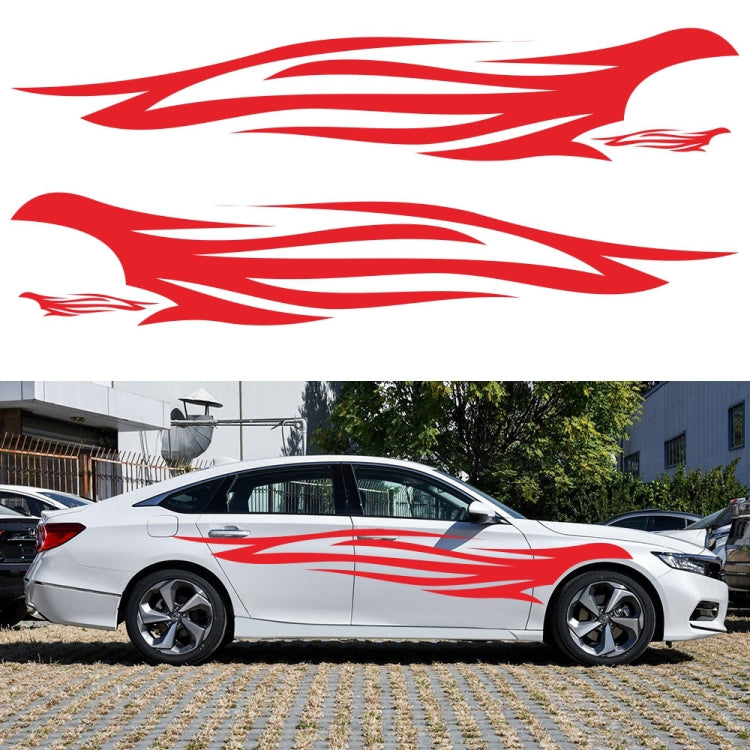 2 PCS/Set D-926 Fire Totem Pattern Car Modified Decorative Sticker
