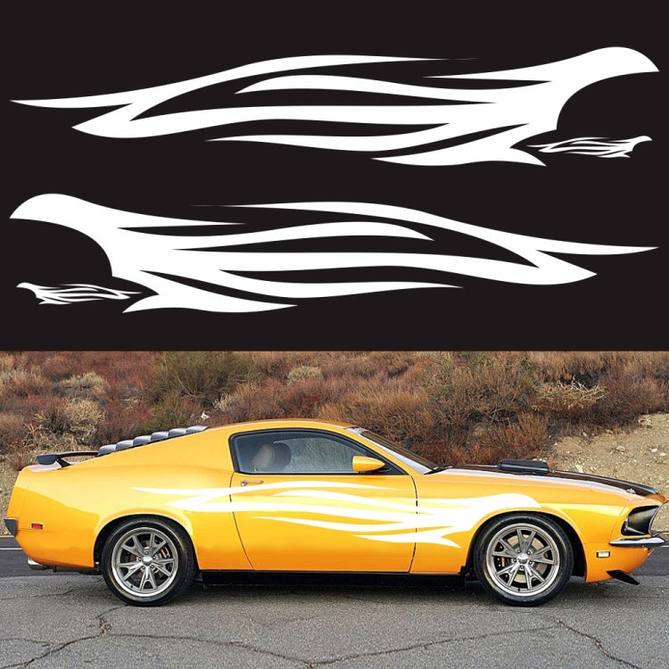 2 PCS/Set D-926 Fire Totem Pattern Car Modified Decorative Sticker