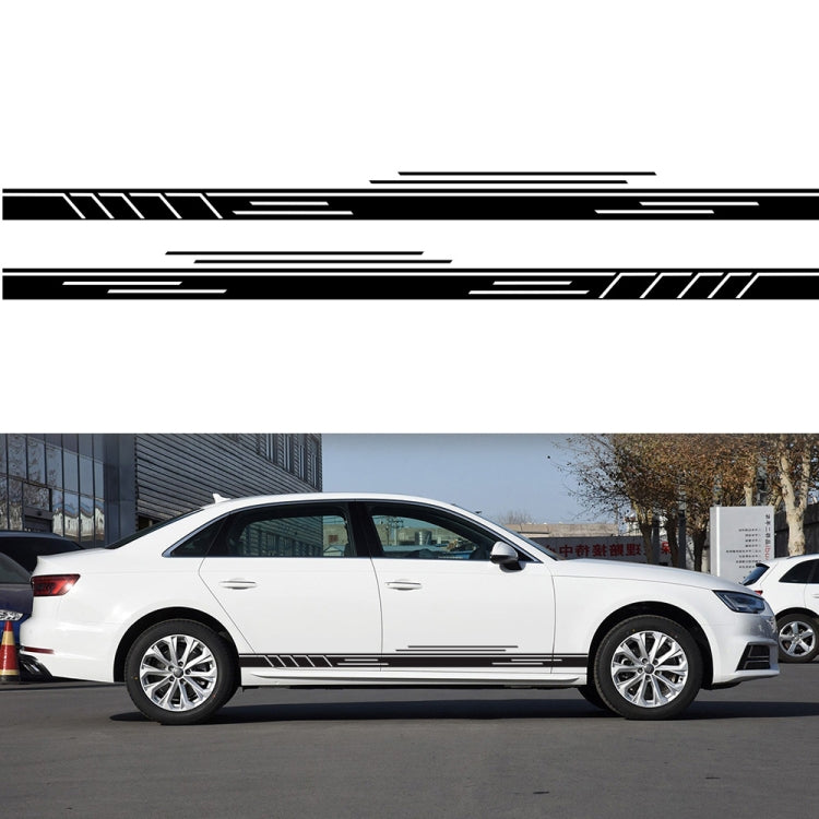 2 PCS/Set D-932 Stripe Pattern Car Modified Decorative Sticker