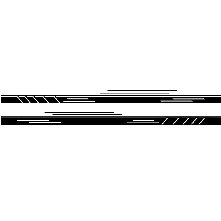 2 PCS/Set D-932 Stripe Pattern Car Modified Decorative Sticker
