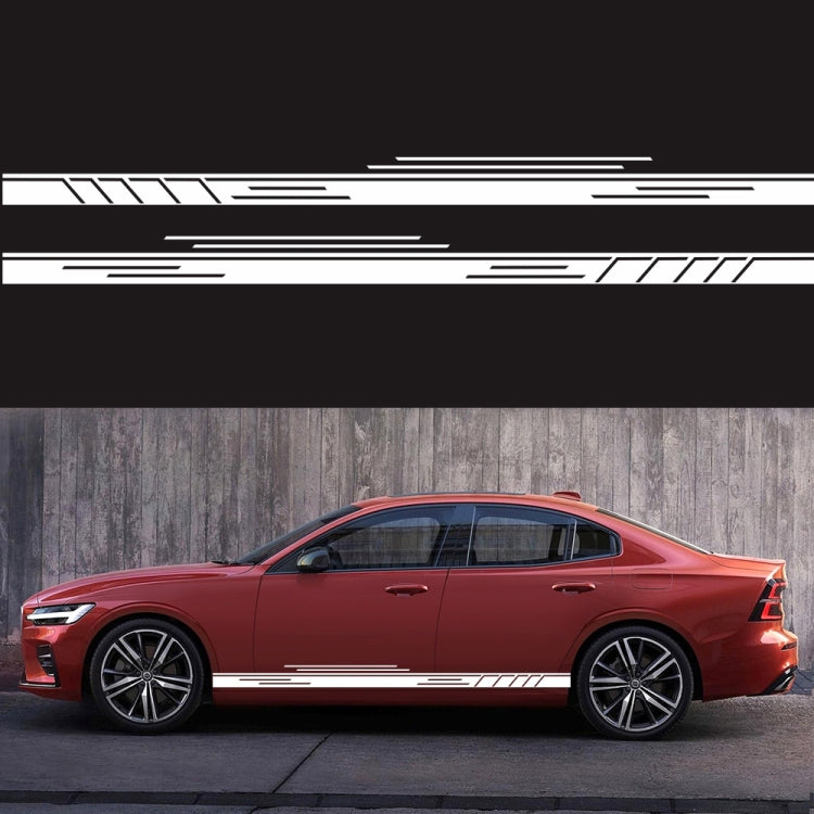 2 PCS/Set D-932 Stripe Pattern Car Modified Decorative Sticker