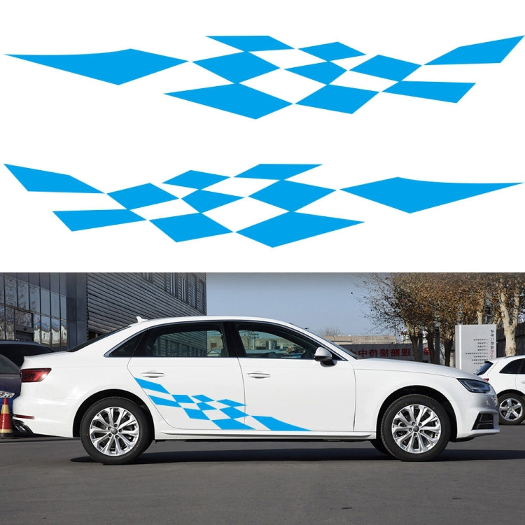 2 PCS/Set D-943 Checkered Flag Pattern Car Modified Decorative Sticker