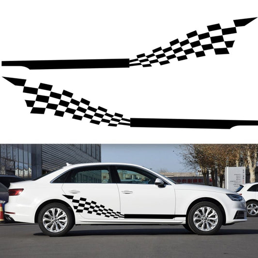 2 PCS/Set D-944 Striped Plaid Pattern Car Modified Decorative Sticker