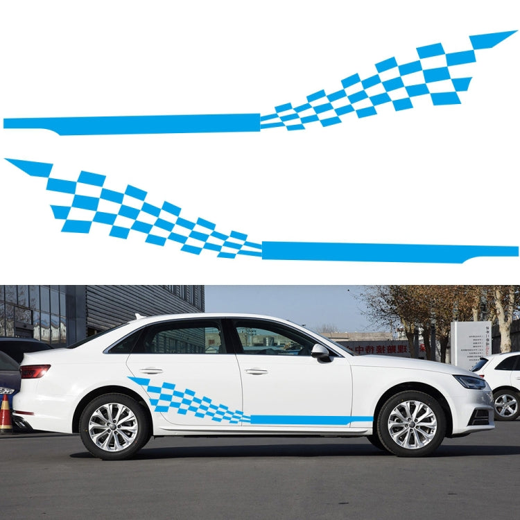 2 PCS/Set D-944 Striped Plaid Pattern Car Modified Decorative Sticker