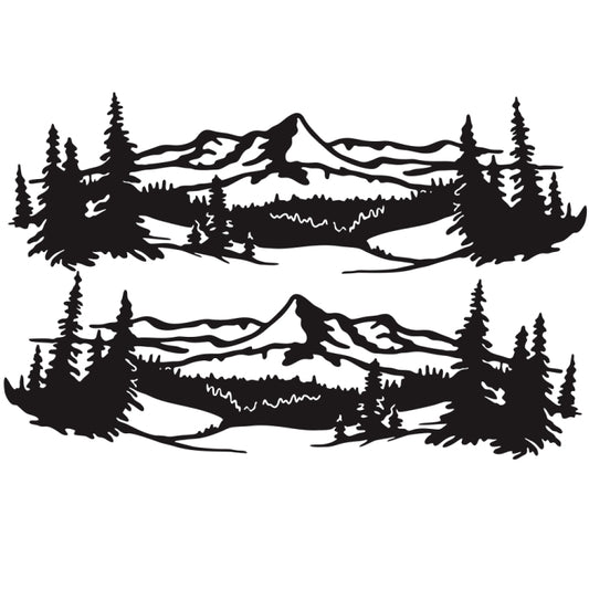2 PCS/Set D-957 Mountains Pattern Car Modified Decorative Sticker, D-957