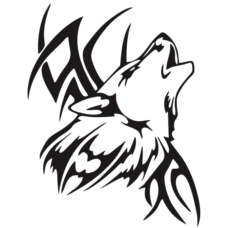 D-967 Wolf Tribe Pattern Car Modified Decorative Sticker