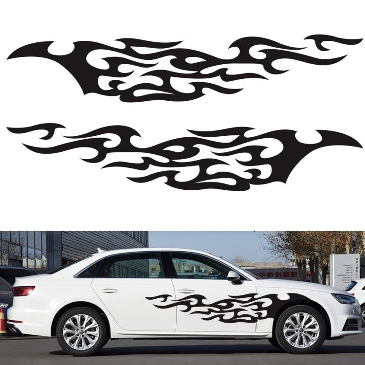 2 PCS/Set D-969 Flame Pattern Car Modified Decorative Sticker