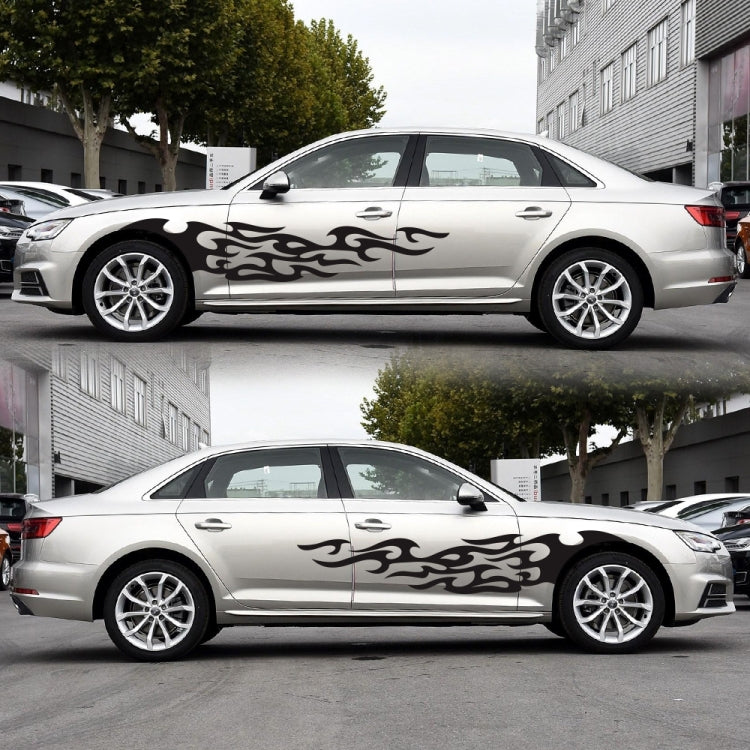 2 PCS/Set D-969 Flame Pattern Car Modified Decorative Sticker