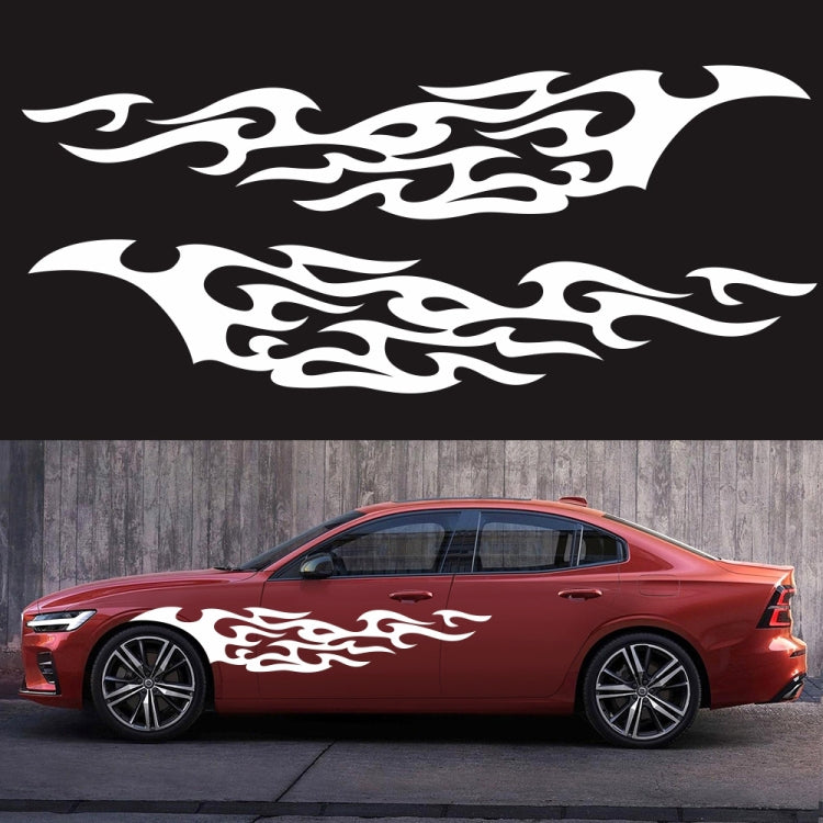 2 PCS/Set D-969 Flame Pattern Car Modified Decorative Sticker