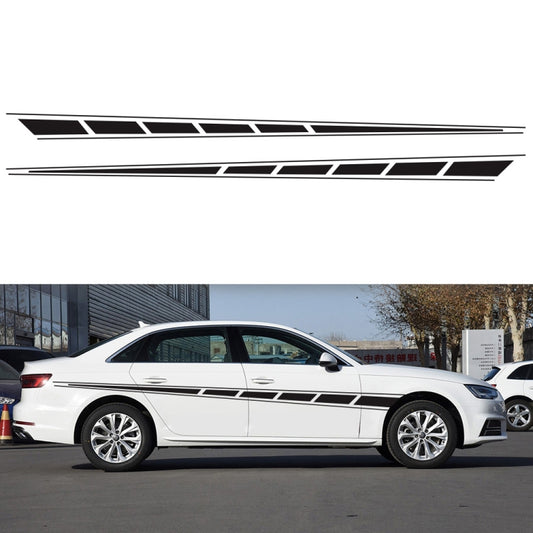 2 PCS/Set D-970 Checkered Flag Pattern Car Modified Decorative Sticker
