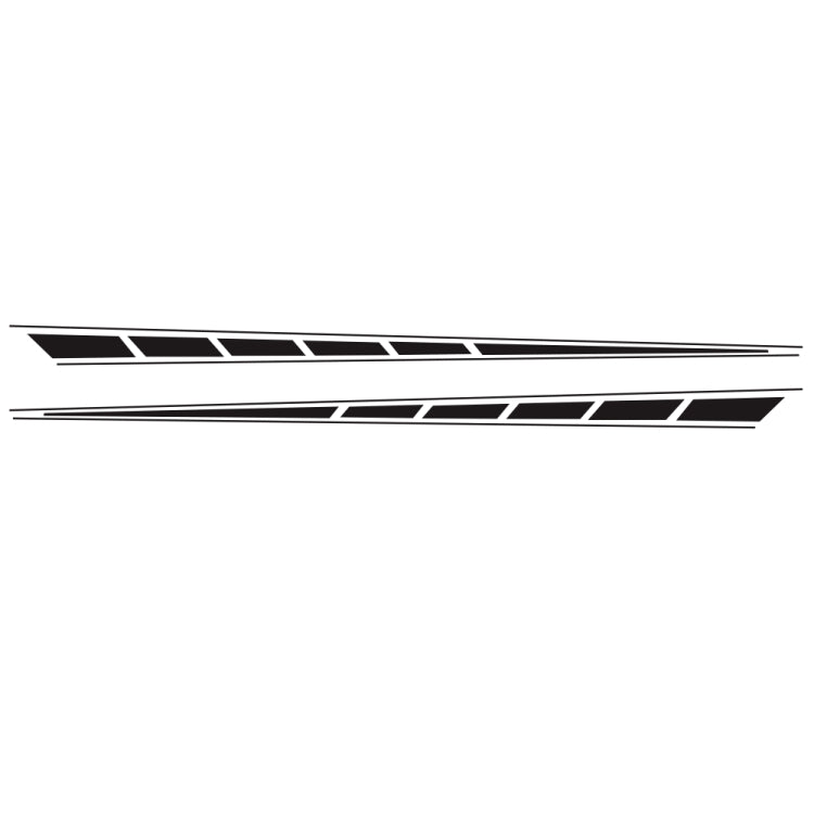2 PCS/Set D-970 Checkered Flag Pattern Car Modified Decorative Sticker