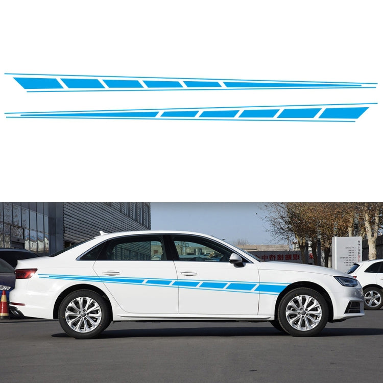 2 PCS/Set D-970 Checkered Flag Pattern Car Modified Decorative Sticker