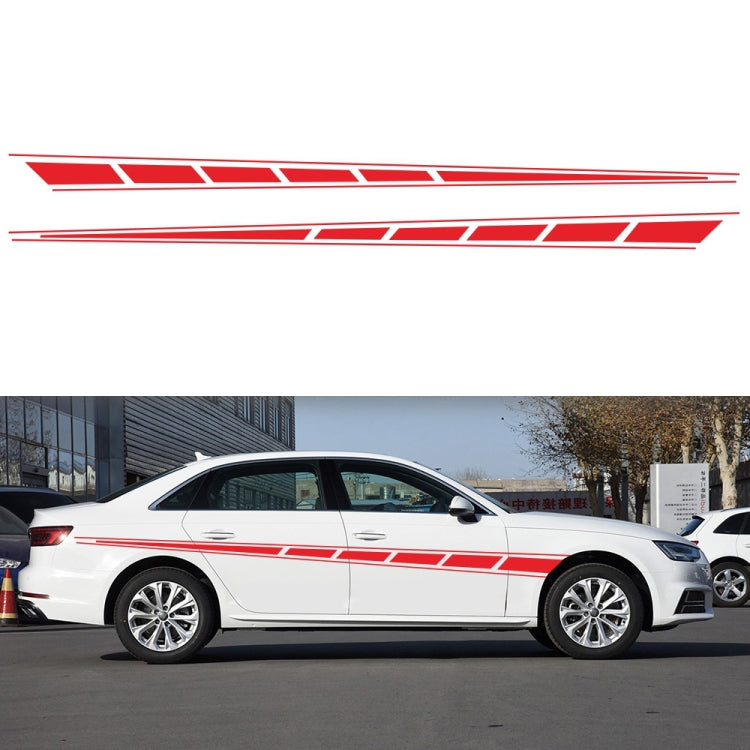 2 PCS/Set D-970 Checkered Flag Pattern Car Modified Decorative Sticker