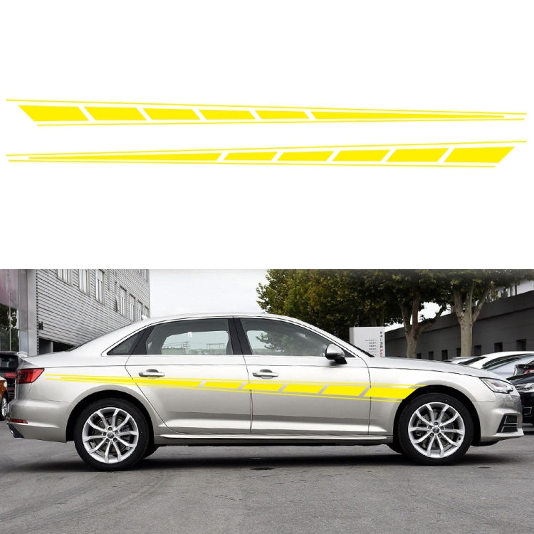 2 PCS/Set D-970 Checkered Flag Pattern Car Modified Decorative Sticker