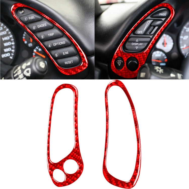 Dual Function Carbon Fibre Speedometer Decal for Chevrolet Corvette C5 (1998-2004)