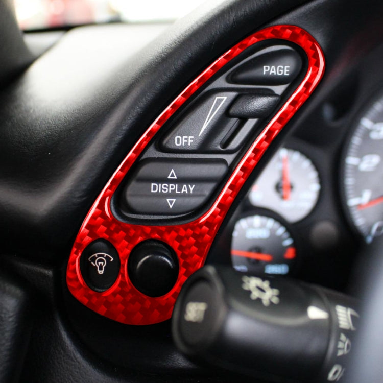 Dual Function Carbon Fibre Speedometer Decal for Chevrolet Corvette C5 (1998-2004)