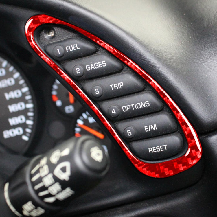 Dual Function Carbon Fibre Speedometer Decal for Chevrolet Corvette C5 (1998-2004)