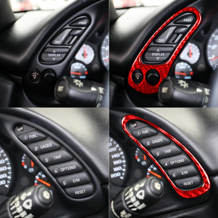 Dual Function Carbon Fibre Speedometer Decal for Chevrolet Corvette C5 (1998-2004)