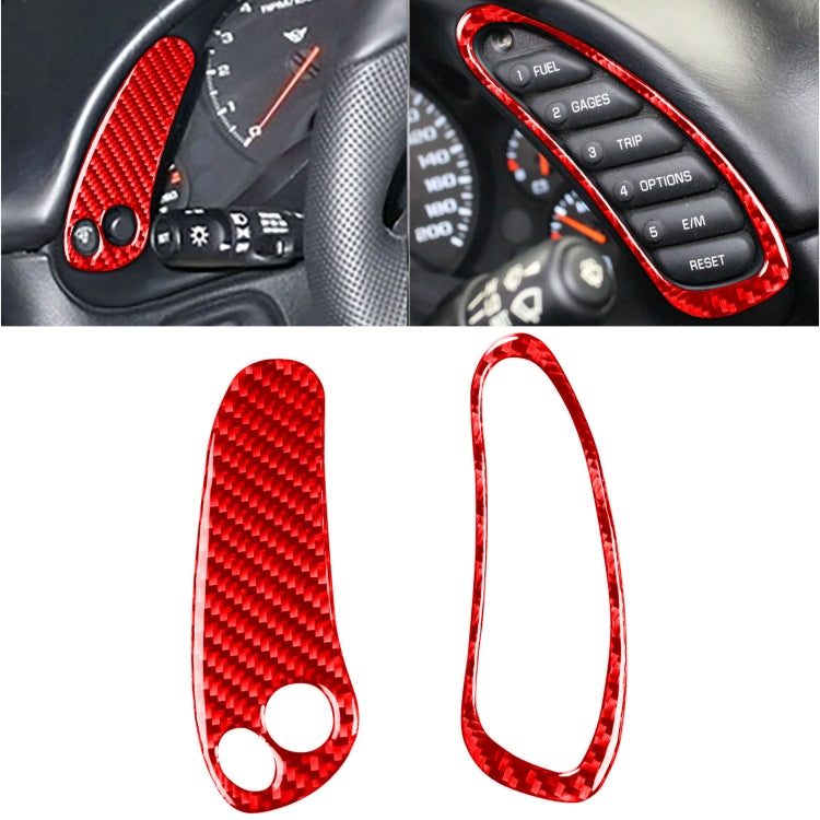 Carbon Fibre Speedometer Sticker Set for Chevrolet Corvette C5 (1998-2004) - 2 in 1 Design