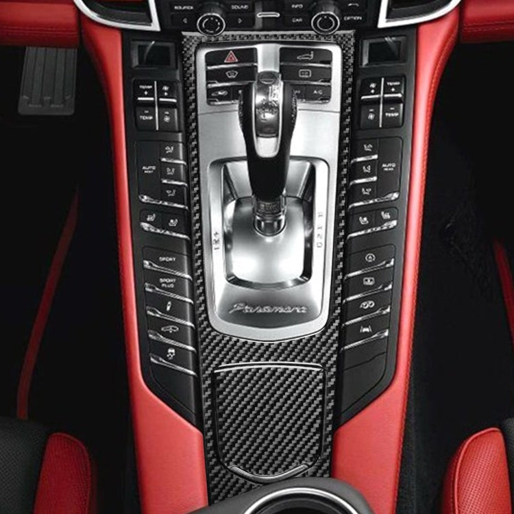 Porsche Panamera 2010-2016 Genuine Carbon Fibre Centre Console Multimedia Panel Trim Sticker