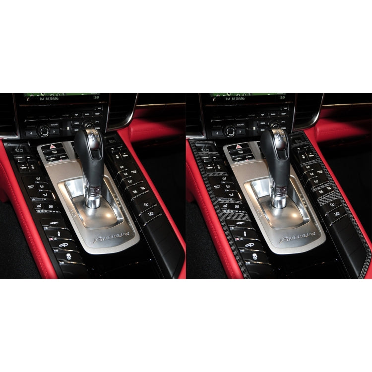 Porsche Panamera 2010-2016 Carbon Fibre Central Control Button Frame Trim Sticker - Left & Right Drive