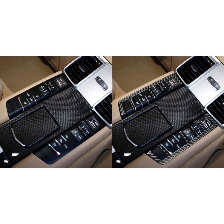 Carbon Fibre Decorative Sticker Frame for Porsche Panamera Rear Row Buttons (2010-2016)