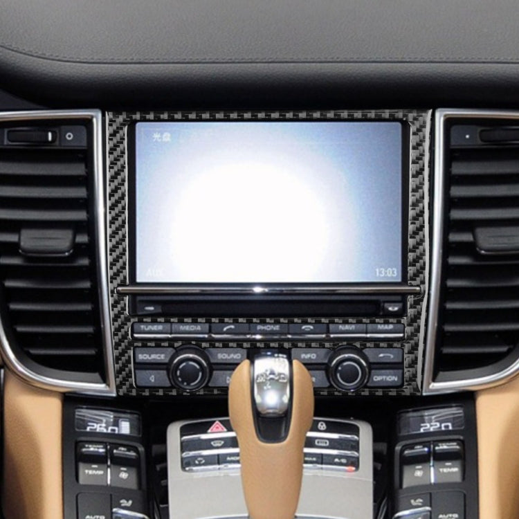 Porsche Panamera 2010-2016 Carbon Fibre Navigation Screen Decor Sticker - Left & Right Drive
