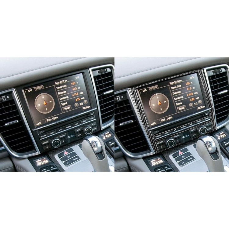 Porsche Panamera 2010-2016 Carbon Fibre Navigation Screen Decor Sticker - Left & Right Drive