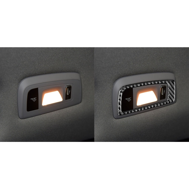 Porsche Panamera 2010-2016 Carbon Fibre Rear Reading Light Trim Stickers - Left & Right Drive
