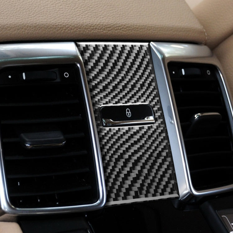 Carbon Fibre Rear Seat Adjustment Panel Decal for Porsche Panamera 2010-2016, Left and Right Drive
