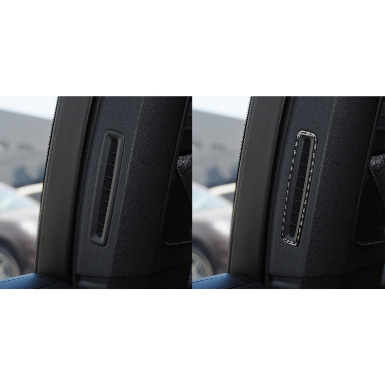 Porsche Panamera Carbon Fibre B-Pillar Air Vent Trim Stickers (2010-2016) - Left & Right Drive