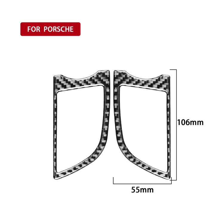 Carbon Fibre Dashboard Air Vent Trim for Porsche Panamera 2010-2016, Left and Right Hand Drive