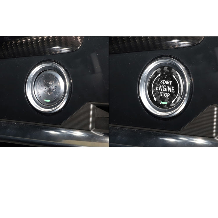 Car Carbon Fiber Engine Start Stop Ignition Button for Chevrolet Corvette C8 2020-2021
