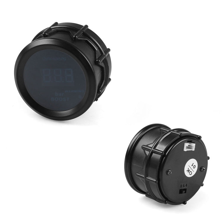 Car Modified 12V Universal 52mm Blue Light Digital Display Meter