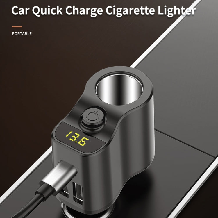 C03 Dual USB Fast Charge Car Charger Voltage Detection with Independent Switch, C03
