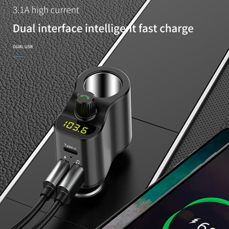 C03 Dual USB Fast Charge Car Charger Voltage Detection with Independent Switch, C03