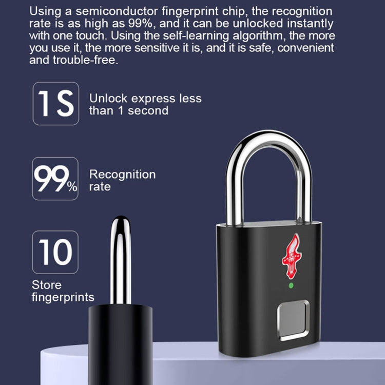 P16 5V Micro USB Charging Semiconductor Fingerprint Sensing TSA Padlock
