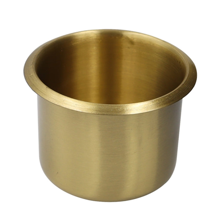 Embedded Brass Cup Holder for RVs and Functional Sofas