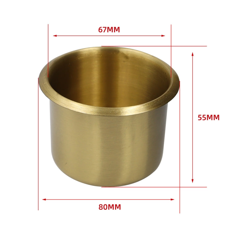 Embedded Brass Cup Holder for RVs and Functional Sofas