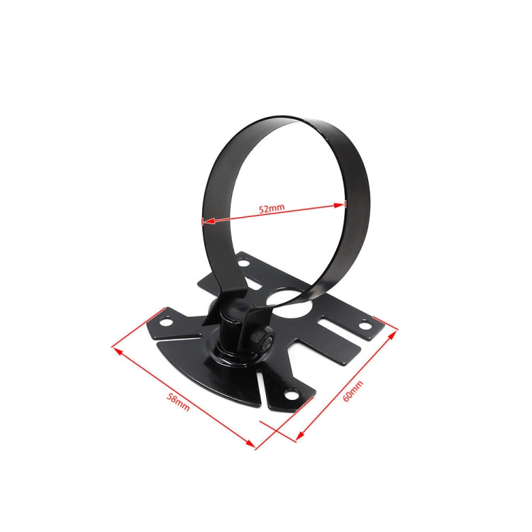 Universal 52mm Iron Gauge Mounting Frame with Adjustable Bracket