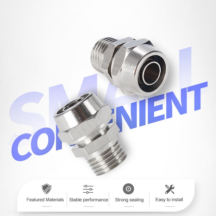 LAIZE Nickel Plated Copper Pneumatic Quick Fitting Connector