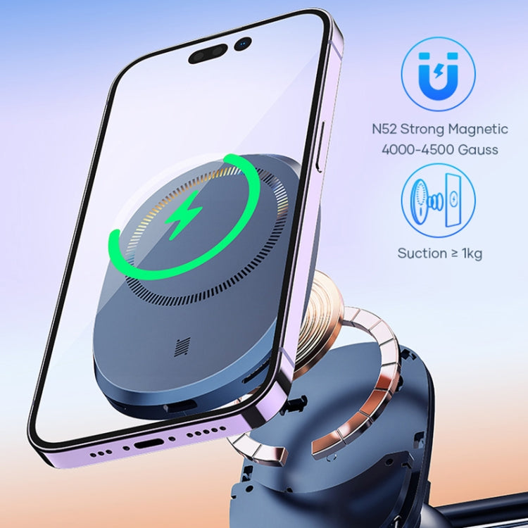 ROCK W39 Shock-absorption Magnetic Car Wireless Charging Holder