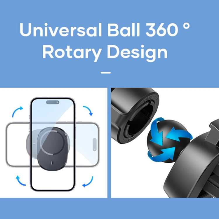 ROCK W39 Shock-absorption Magnetic Car Wireless Charging Holder