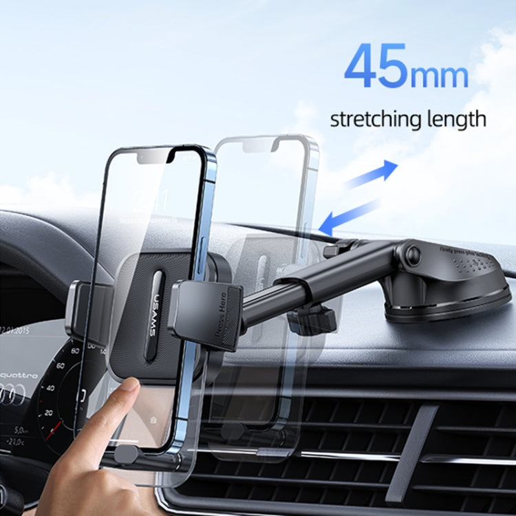 USAMS US-ZJ072 Car Center Console Retractable Transparent Holder