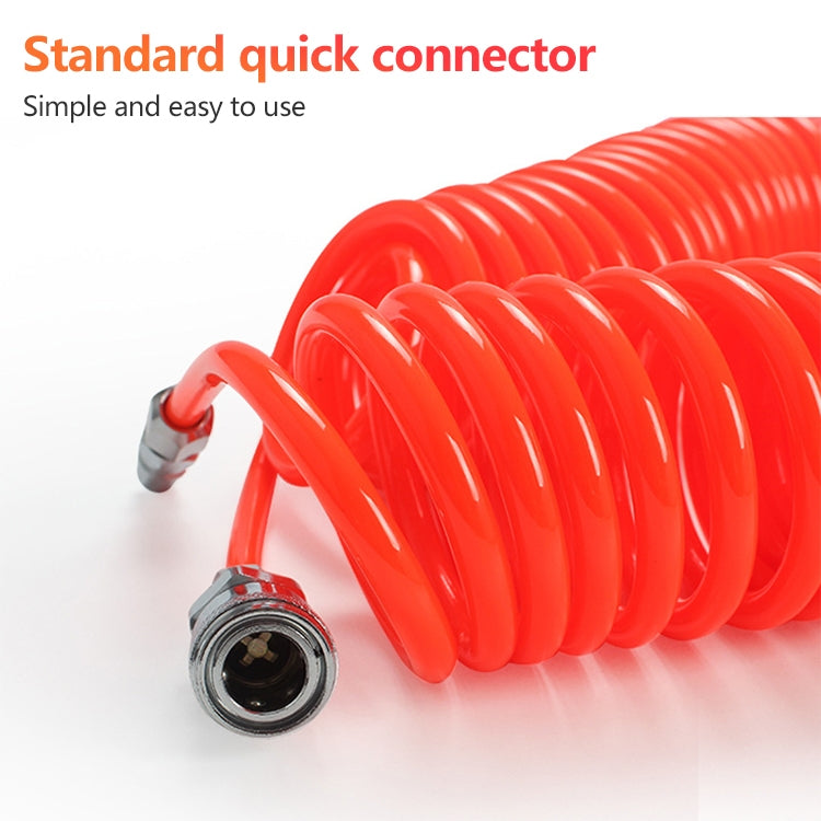 LAIZE Compressor Air Flexible PU Spring Tube with Connector
