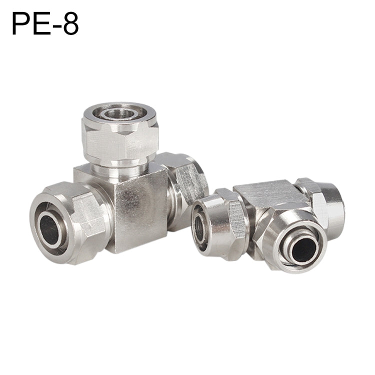 LAIZE Nickel Plated Copper Y-type Tee Pneumatic Quick Connector