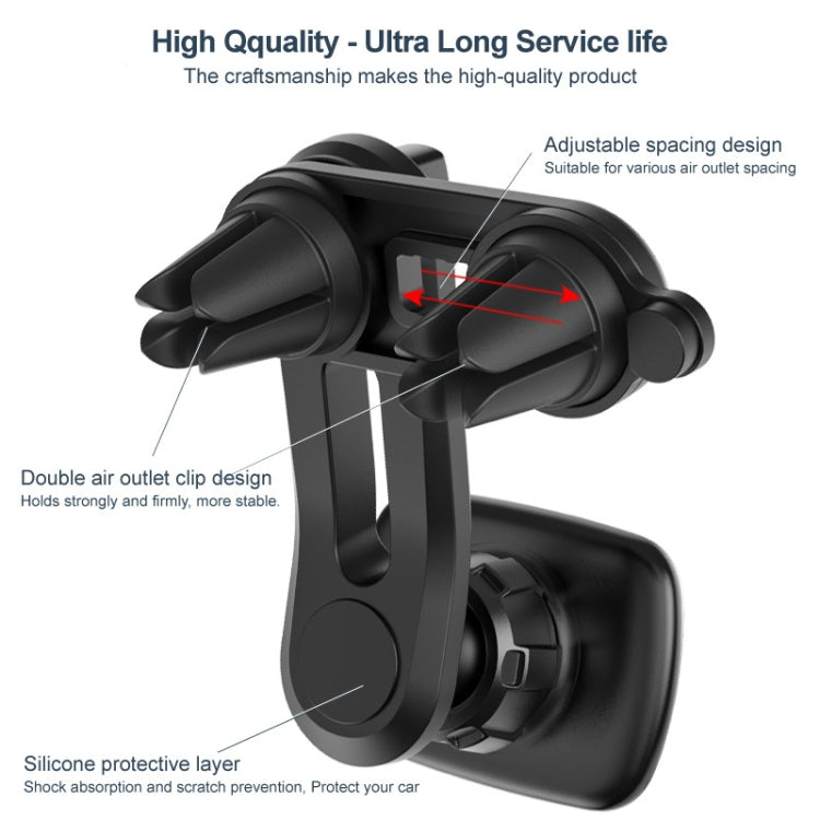 IMAK C5-F2 Dual Chip Air Outlet Magnetic Car Holder
