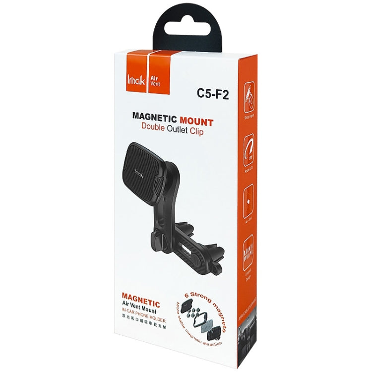 IMAK C5-F2 Dual Chip Air Outlet Magnetic Car Holder