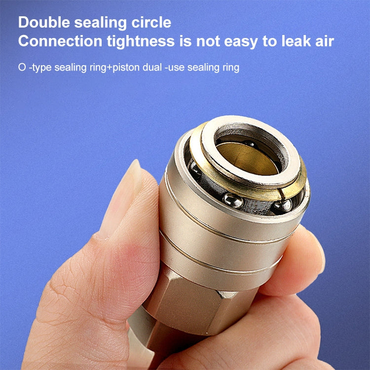 10pcs C-type Self-lock Pneumatic Quick Fitting Connector, Series 1